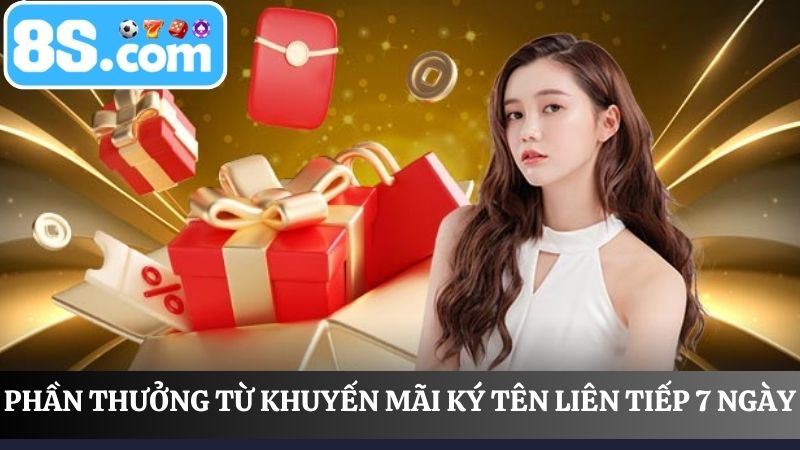 Chi tiết phần thưởng Khuyến mãi đăng nhập 8S