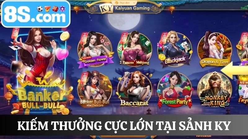 game đánh bài online 8S tại sảnh KY