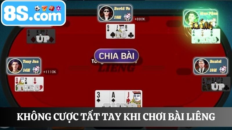 kinh nghiệm kiếm tiền từ bài liêng 8S không cược tất tay