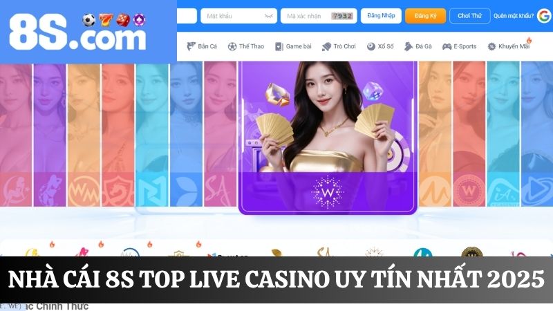 Top live casino uy tín nhất 2025 - 8S
