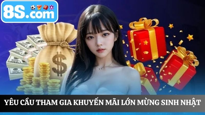 Yêu cầu tham gia khuyến mãi lớn mừng sinh nhật